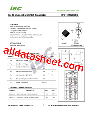 IPB117N20NFD型号图片