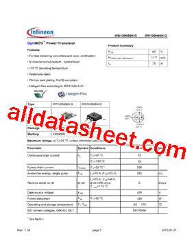 IPB120N06NG型号图片