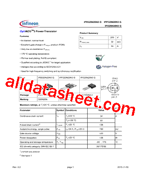IPB320N20N3G型号图片