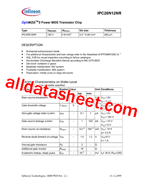 IPC26N12NR型号图片