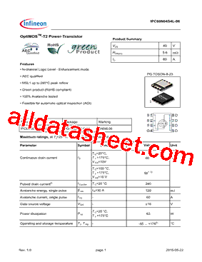 IPC60N04S4L-06型号图片