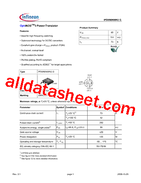 IPD096N08N3G型号图片