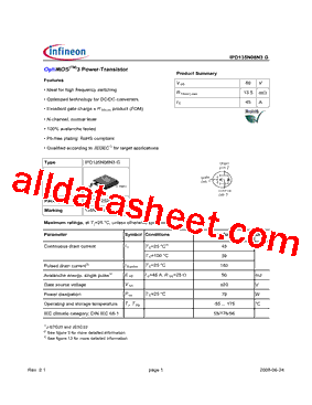 IPD135N08N3G型号图片