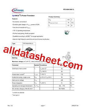 IPD180N10N3G型号图片