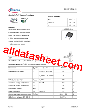 IPD35N10S3L-26型号图片