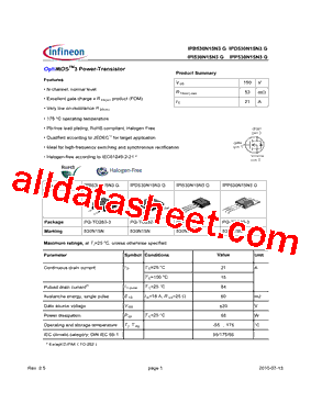 IPD530N15N3G型号图片