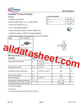 IPP114N12N3G_11型号图片