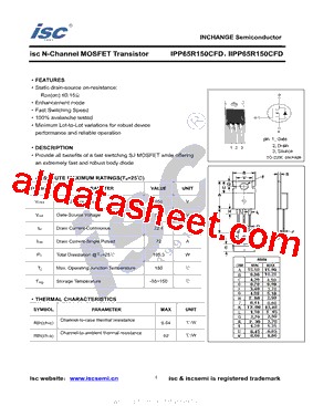 IPP65R150CFD型号图片