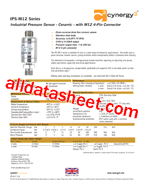 IPS-C0184-5M12型号图片