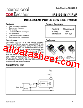 IPS1021SPBF型号图片