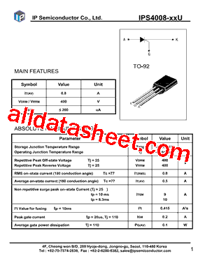 IPS4008-05U型号图片