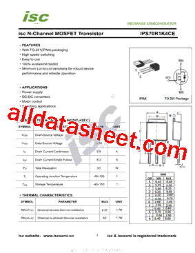 IPS70R1K4CE型号图片