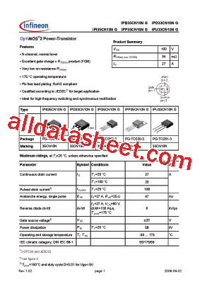 IPU33CN10NG型号图片