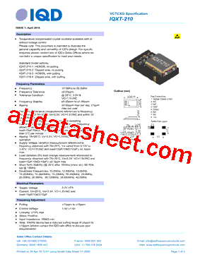 IQXT-210型号图片