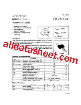 IR710PBF型号图片