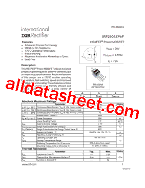 IRF2903ZPBF_15型号图片