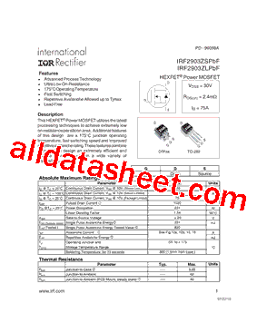 IRF2903ZSPBF_15型号图片