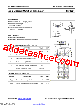 IRF322型号图片
