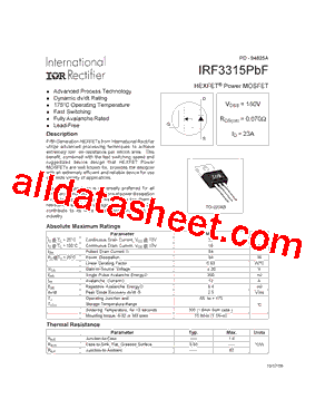 IRF3315PBF_15型号图片