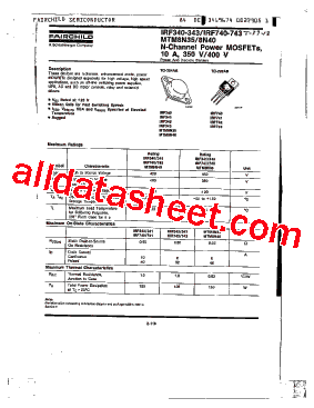 IRF343型号图片