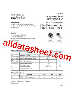 IRF3709ZCSPBF_15型号图片