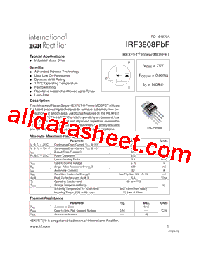 IRF3808PBF_15型号图片