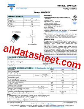 IRF520SPBF型号图片