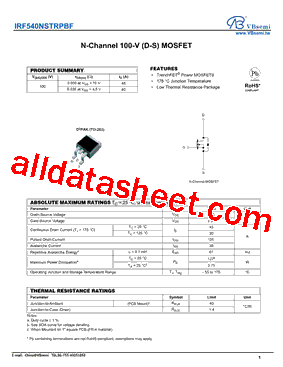 IRF540NSTRPBF型号图片