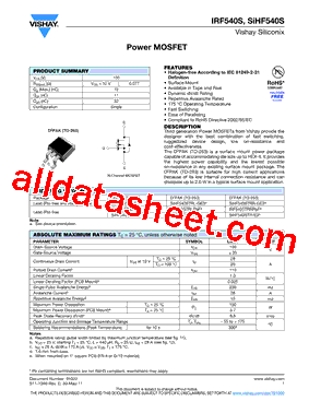 IRF540STRLPBF型号图片