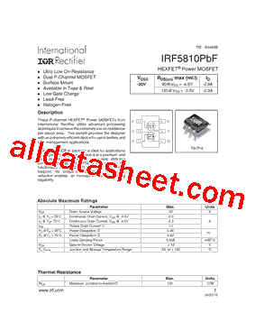 IRF5810TRPBF型号图片