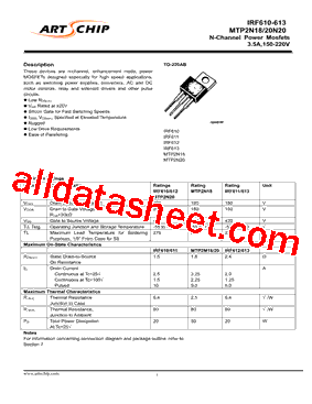 IRF610型号图片