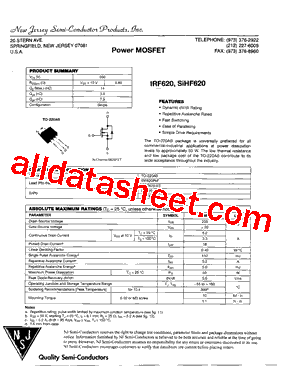 IRF620PBF型号图片