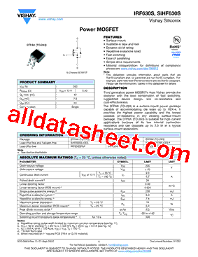 IRF630SPBF型号图片