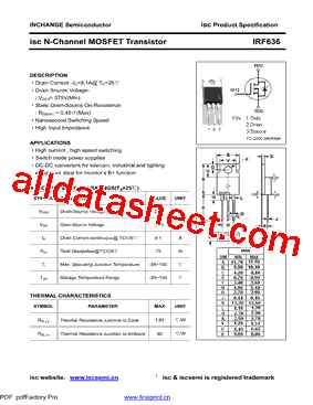 IRF636型号图片