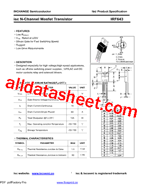 IRF643型号图片