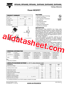 IRF644N型号图片
