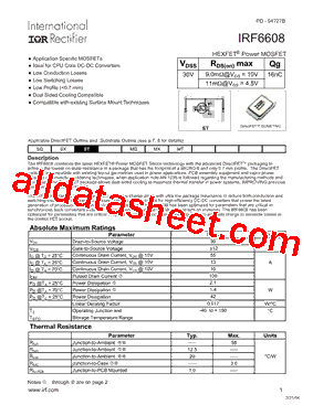 IRF6608TR1型号图片