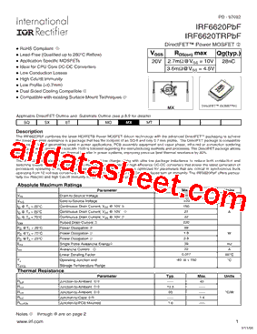 IRF6620TRPBF型号图片