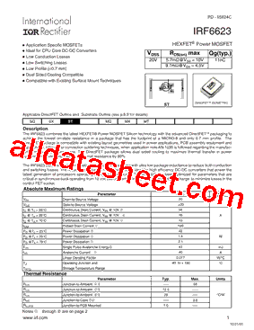 IRF6623TR1型号图片