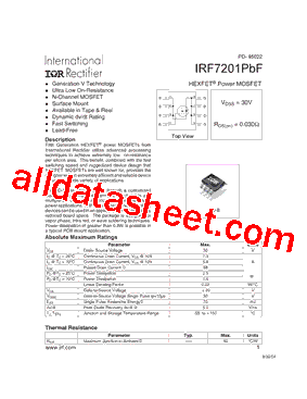 IRF7201PBF型号图片