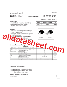 IRF730ASL型号图片