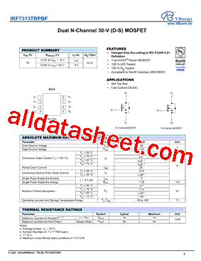 IRF7313TRPBF型号图片