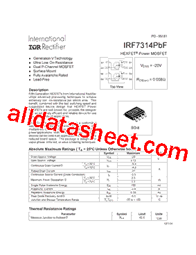 IRF7314TRPBF型号图片