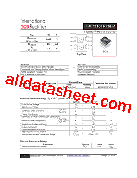 IRF7316PBF-1型号图片