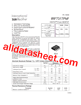 IRF7317TRPBF型号图片