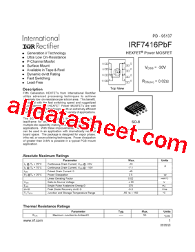 IRF7416PBF型号图片