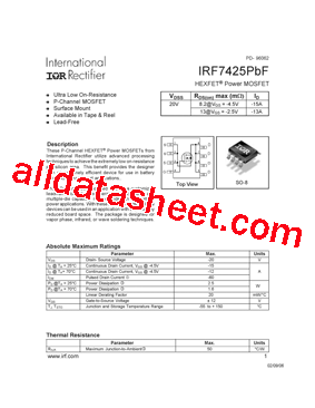 IRF7425PBF型号图片