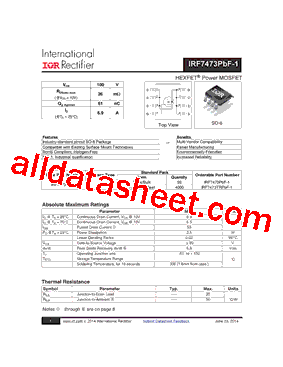 IRF7473PBF-1型号图片