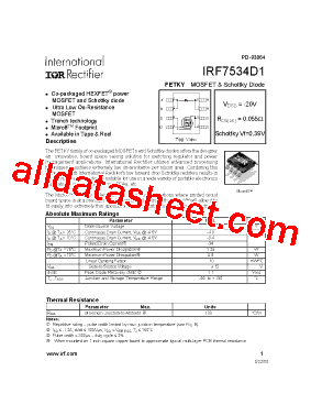 IRF7534D1型号图片