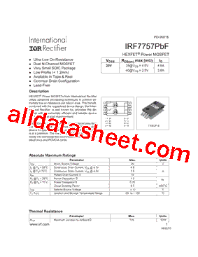 IRF7757PBF型号图片